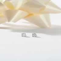 10K Fehér Arany 1 5 CT TDW kerek vágású gyémánt pasziánsz fülbevalók