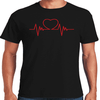 Graphic America Valentin napi ünnepi verés szív férfi grafikus póló