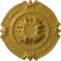 Ekena Millwork 3 8 OD 3 4 P Southampton mennyezeti medál, kézzel festett irizáló arany