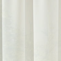 Függönyművek Soho Voile Beltéri Függöny, Poliészter Puszta Poletop Egyetlen Panel, Téli Fehér, 59 144