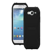 Trident Aegis sorozat - A mobiltelefonok hátlapja - szilikon, edzett bio -henkarbonát - fekete - a Samsung Galaxy Mega számára