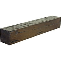 Ekena Millwork 4 H 6 D 84 W Pecky Cypress Fau Wood kandalló kandalló, prémium hickory