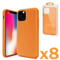 Apple iPhone Pro Wheat Bran szilikon telefon tok narancssárga, az Apple iPhone Pro 8-Pack használatához