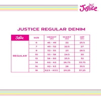 Justice Girls Denim Bermuda rövidnadrág, Méretek 5- & Plus