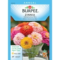 Burpee-Zinnia, Oklahoma Mi Seed Packet