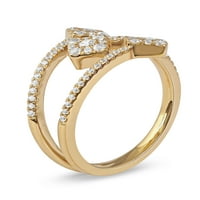 Imperial 10K sárga arany 1 2ct tdw gyémánt női divatgyűrű