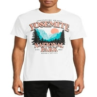 Nemzeti parkok férfi és nagy férfi Yosemite rövid ujjú grafikus póló