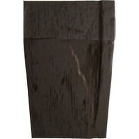 Ekena Millwork 6 H 6 D 60 W Hand Hewn Fau Wood kandalló kandalló készlet Ashford Corbels -szel, természetes mézmara harmat