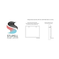 Stupell Industries Különböző modern formák elrendezése festménygaléria csomagolt vászon nyomtatott fali művészet, tervezés június