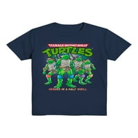 Tizenéves mutáns ninja teknősök fiúk rövid ujjú retro grafikus póló, méret 4-18