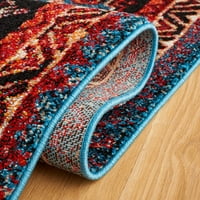 Vintage Hamadan Keighley Oriental Runner szőnyeg, türkiz vörös, 2'3 8 '