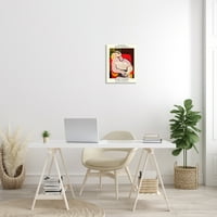 Stupell Industries Picasso Hagyományos Absztrakt Painting Dreaming Red szék, 19, amelyet Ros Ruseva tervezett