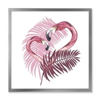 Designart 'Pink Flamingo a trópusi nyáron.