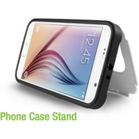 Hibrid hitelkártya -tartó Kickstand telefonos tokjával a Samsung Galaxy S Edge -hez