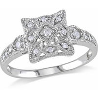 Miabella Carat T.W. Gyémánt 10KT fehérarany koktélgyűrű