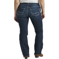 Silver Jeans Co. női Suki Mid Rise Slim Bootcut farmer, derékméret 24-36