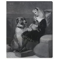 Wynwood Studio nyomtatott kutyák és kölykök vászon Art Print