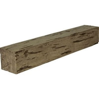 Ekena Millwork 8 H 12 D 36 W Pecky Cypress Fau Wood kandalló kandalló, prémium dió