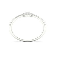 1 4ct TDW Diamond 10K Fehér Arany Marquise Shape Fashion Ring
